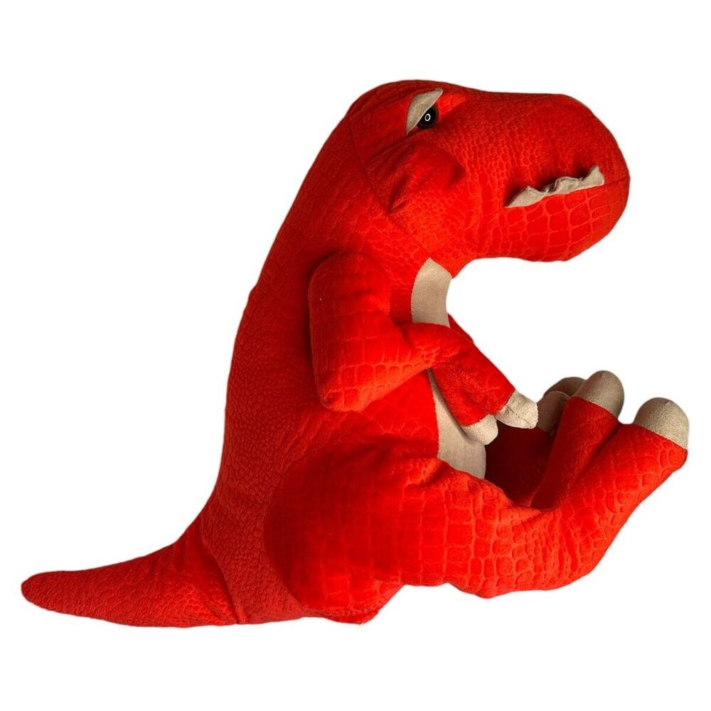 Toys R Us T-Rex Geoffrey Red Dinosaur Large Stuffed Plush Toy Animal Alley 18"